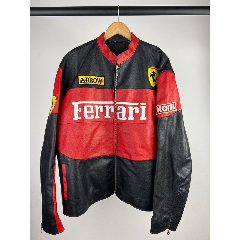 Ferrari 90s Leather Motorbike Jacket