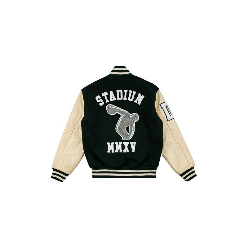 Mens Stadium Goods Green Varsity Jacket