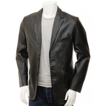 Men’s Ultimate Crossover Real Leather Blazer Jacket
