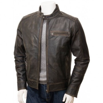 Men's Ultra Cool Soft Real Leather Biker Jacket