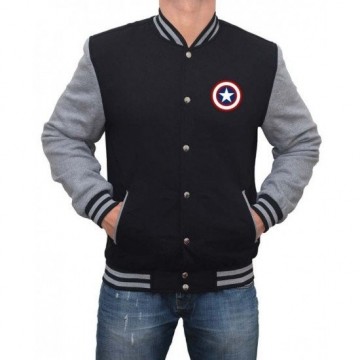 Captain America Letterman Varsity Jacket