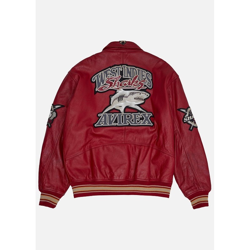 Mens Avirex Vintage West Indies Sharks Jacket