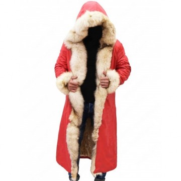 The Christmas Chronicles Kurt Russell Shearling Trench Coat