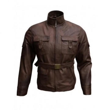 Star Wars Luke Skywalker Brown Leather Jacket