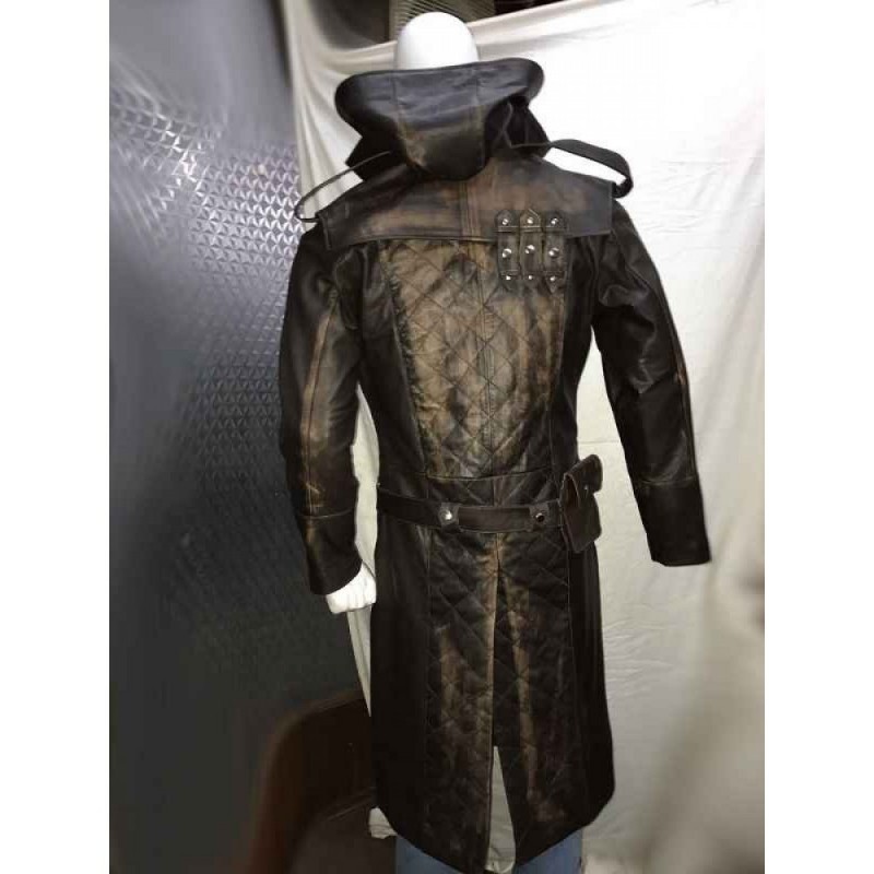 Assassins Creed Syndicate Jacob Fryes Leather Costume Coat