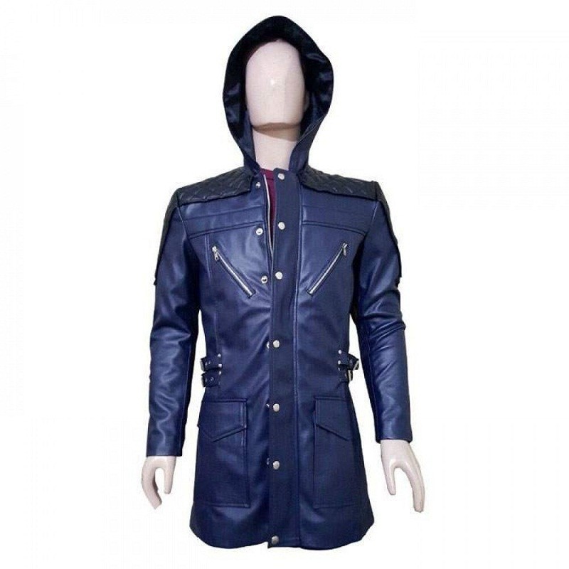 Devil May Cry 5 Dmc Nero Cosplay Costume Leather Coat Jacket 0558