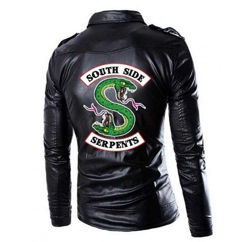 Jughead S South Side Serpents Riverdale Snake Poison Black Leather Jacket
